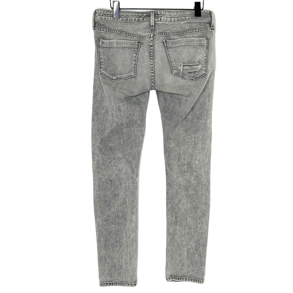 AGOLDE Jeans Womens Chloe Low Rise 27 Feel Good Gray Wash Distressed Y2K - Picture 3 of 10